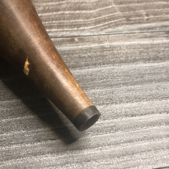 Distressed Leather OTK Foldable Wooden Heel Boots - Picture 6 of 6